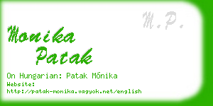 monika patak business card